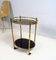 Italian Bar Cart in Faux Bamboo, Brass and Glass, 1960s 3