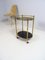 Italian Bar Cart in Faux Bamboo, Brass and Glass, 1960s 4