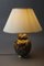 Asian Floral Table Lamp, 1980s 7