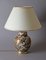 Lámpara de mesa asiática floral, años 80, Imagen 1