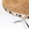 Chrome and Brass Table with Suede Top, 1970s 2