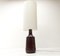 Lampe Oxblood Scandinave en Céramique par Désirée Stentoj, 1970s 2