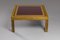 Square Low Table in Brass and Acrylic Glass from Maison Liwans, Italy, 1970s 1