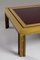 Square Low Table in Brass and Acrylic Glass from Maison Liwans, Italy, 1970s 4