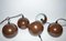 Mid-Century Danish Brown Bubble Pendant Lamps from E.S.Horn, 1970s, Set of 5 7