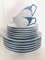 Tac Tea Service in Blue/White by Walter Gropius for Rosenthal, 1980, Set of 23 7