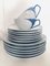 Tac Tea Service in Blue/White by Walter Gropius for Rosenthal, 1980, Set of 23, Image 7