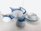 Tac Tea Service in Blue/White by Walter Gropius for Rosenthal, 1980, Set of 23 1