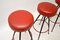 Vintage Steel Bar Stools, 1950s, Set of 3 3