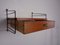 Swedish Teak and Metal Shelf with Drawer by Kajsa and Nils Nisse Strinning for String, 1950s 6