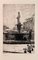 Ettore Beraldini, View of the Madonna Verona Fountain, 1928, Etching 1