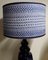 Große deutsche Vintage Tischlampe mit blauem Keramikfuß, 1970er 5