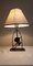 Lámpara de mesa francesa Art Déco pequeña, años 40, Imagen 6