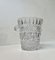 Italian Modern Cut Crystal Ice Bucket with Tong, 1960s, Set of 2 3