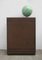 Meuble de Rangement Mid-Century Marron avec Porte Coulissante de Ekawerke 1