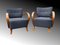 Art Deco Style H-237 Armchairs in by Jindřich Halabala for Up Závody, Set of 2, Image 14