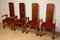 Vintage Wood Dining Chairs, 1960s, Set of 4, Image 13