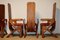 Vintage Wood Dining Chairs, 1960s, Set of 4, Image 27