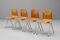 Mid-Century Stacking Chairs, 1960s, Set of 4 1