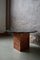 Mesa de centro brutalista vintage de mármol con base de cobre, Imagen 6