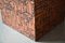 Mesa de centro brutalista vintage de mármol con base de cobre, Imagen 8