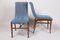 Jules Leleu zugeschriebene Art Deco Palisander Stühle, Frankreich, 1920er, 2er Set 4