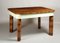 Art Deco Extendable Dining Table in Walnut, 1930s, Image 1