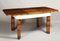 Art Deco Extendable Dining Table in Walnut, 1930s, Image 2