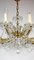 Lámpara de araña estilo Maria Theresia de cristal de plomo, años 70, Imagen 14
