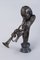 Tschechischer Künstler, Art Deco Trompeter, Bronze auf Marmorsockel, 1930er 13