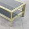 Vintage Chromed Metal and Gilded Brass Hollywood Regency Coffee Table, 1970s, Image 2