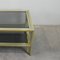 Vintage Chromed Metal and Gilded Brass Hollywood Regency Coffee Table, 1970s, Image 4