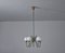 Italian 5-Light Chandelier with Opaline Glass Bulbs, 1950s, Image 1