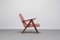 Mid-Century Model B 310 Var Easy Chair in Coral Velvet, 1960s 13