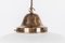 Brass and Opaline Glass Church Light 8