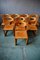 Vintage Scandinavian Chairs in Stackable Wood, Set of 8, Image 9