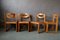 Skandinavische Vintage Stühle aus stapelbarem Holz, 8 . Set 3