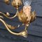 Italian Gilt Tole Chandelier with Acanthus Leaves, 2010s, Image 12
