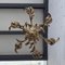 Lámpara de araña Tole italiana dorada con hojas de acanto, década de 2010, Imagen 13