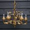 Italian Gilt Tole Chandelier with Acanthus Leaves, 2010s 11