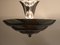 Lámpara colgante Art Déco cromada, años 30, Imagen 5