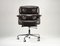 ES104 Time Life Lobby Chair in Dark Brown Leather by Eames for Vitra, USA, 2000s 1