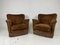 Sofa and Armchairs in Velvet and Brass from ISA Bergamo, 1950s, Set of 3, Image 9