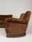 Sofa and Armchairs in Velvet and Brass from ISA Bergamo, 1950s, Set of 3, Image 3