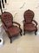 Victorian Carved Walnut Armchairs, 1860s, Set of 2 3