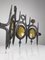 Wall Lights in Wrought Iron and Blown Glass, Set of 3 15