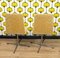 Vintag Dining Room Chairs in Velvet Brocade, 1970s, Set of 4 7