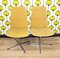 Vintag Dining Room Chairs in Velvet Brocade, 1970s, Set of 4 21