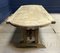 Mesa de comedor francesa con tablero de parquet, años 20, Imagen 12