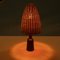 Scandinavian Table Lamp in Teak and Wicker, 1960s, Image 8